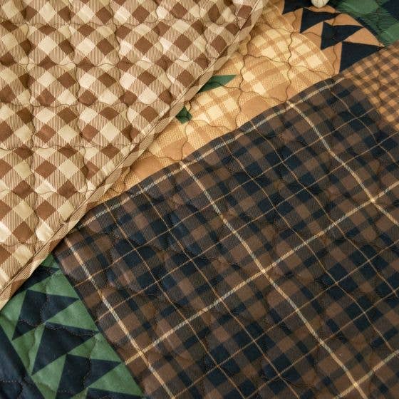 Brown Bear Cabin Lightweight Quilted Bedding