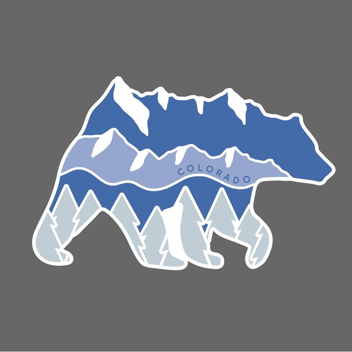 Jagged Bear Sticker