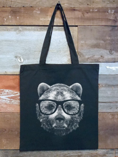 Wise Bear Tote Bag