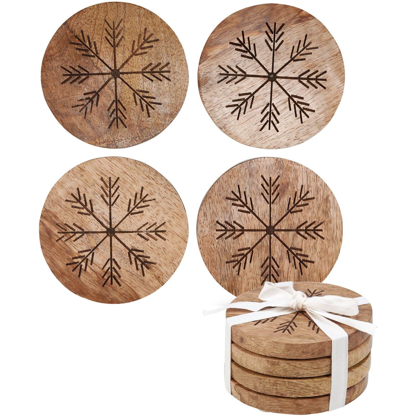 Snowflakes Coaster Set