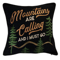 Mountains are calling pillow