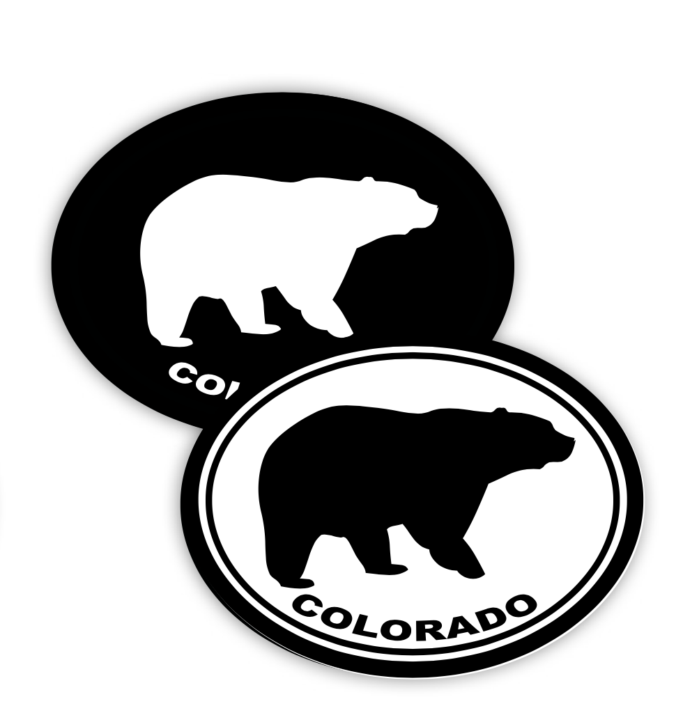 Oval Bear Sticker