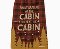 What Happens At The Cabin Kitchen Towel