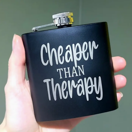 Metal Flask Cheaper Than Therapy