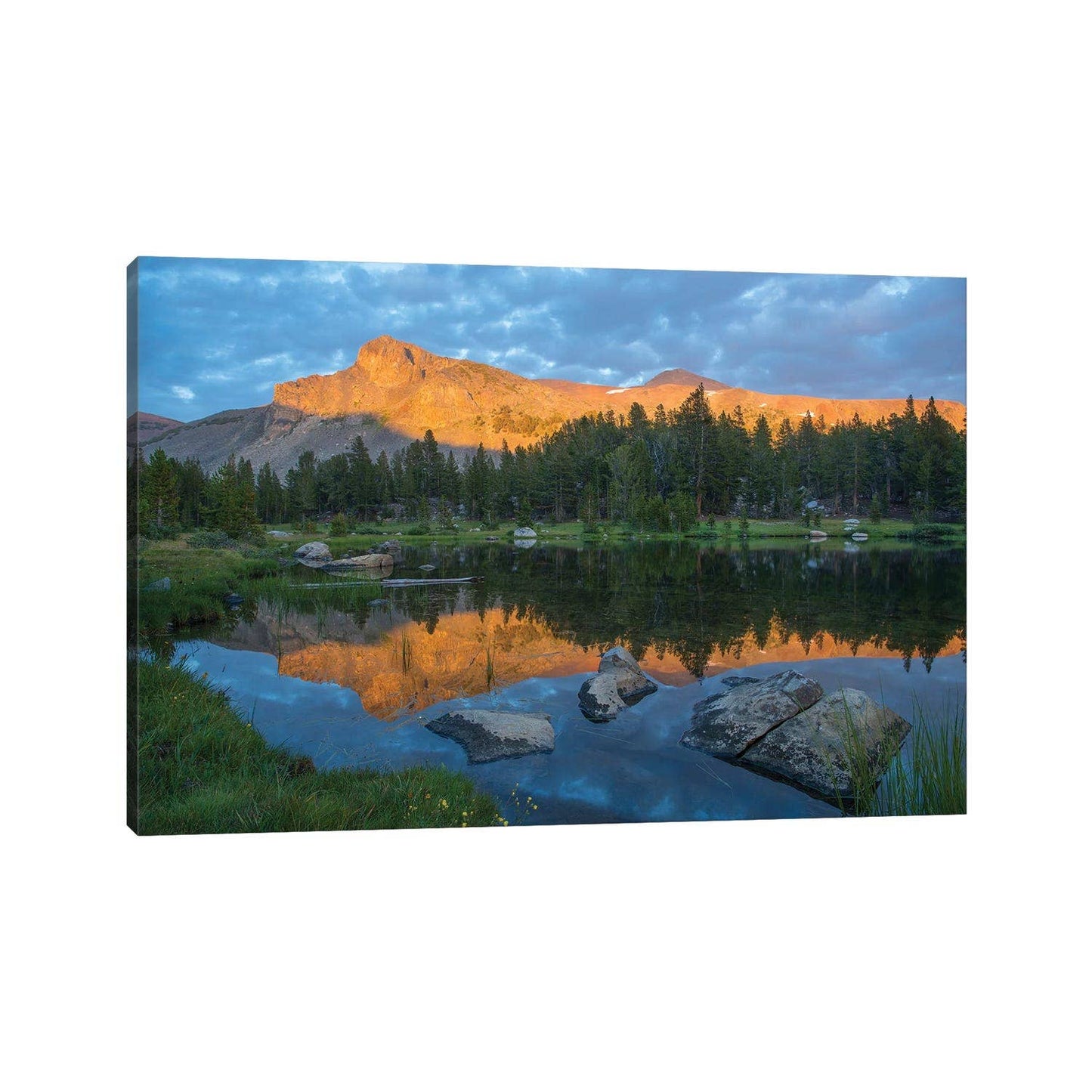 Mountain Reflected In Alpine Lake by Tim Fitzharris