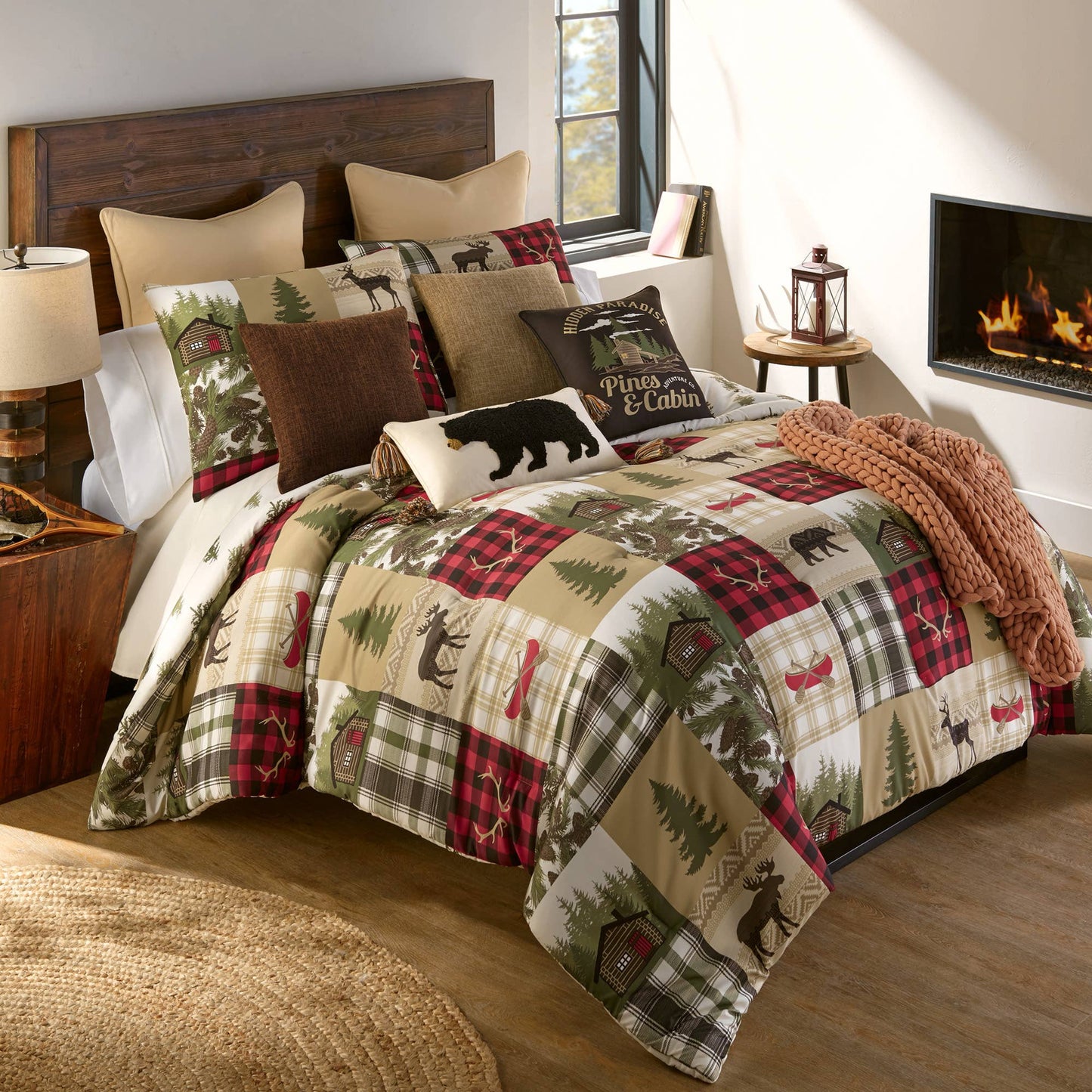 Cedar Lodge 3pc Comforter Bedding Set