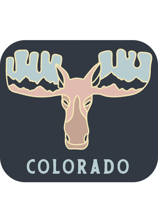 Pastel Moose Sticker